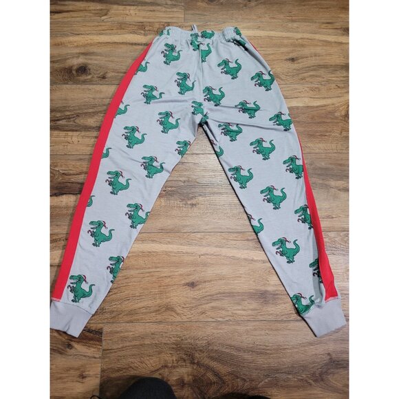 LULAROE Women's XS Gray Green T Rex Christmas Jogger Pants Lounge Comfy - Picture 3 of 10